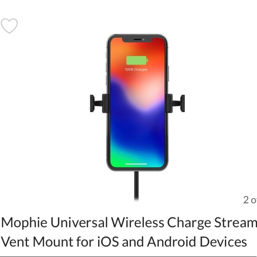 Mophie Wireless Charging Auto Vent Mount for Smartphones - Picture 5 of 9
